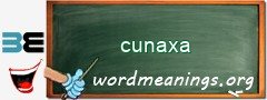 WordMeaning blackboard for cunaxa